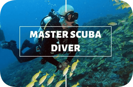 PADI Master Scuba diver course with legend diving lembongan